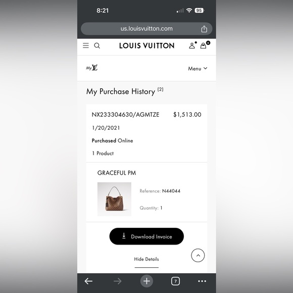 Louis Vuitton Graceful PM - Picture 15 of 15